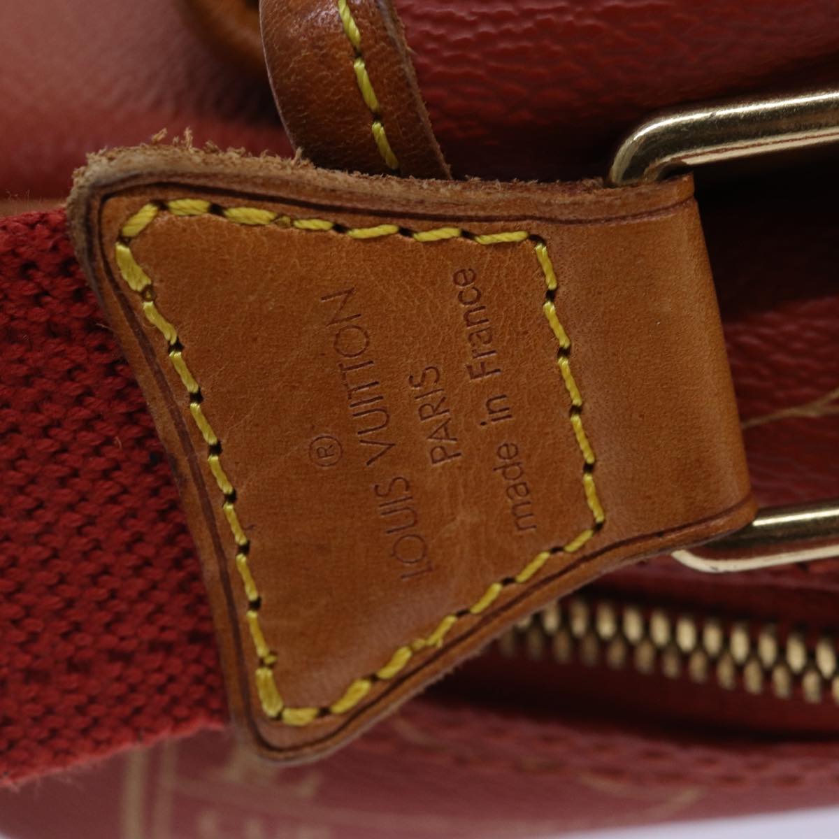 Louis Vuitton America's Cup Red Canvas Shoulder Bag