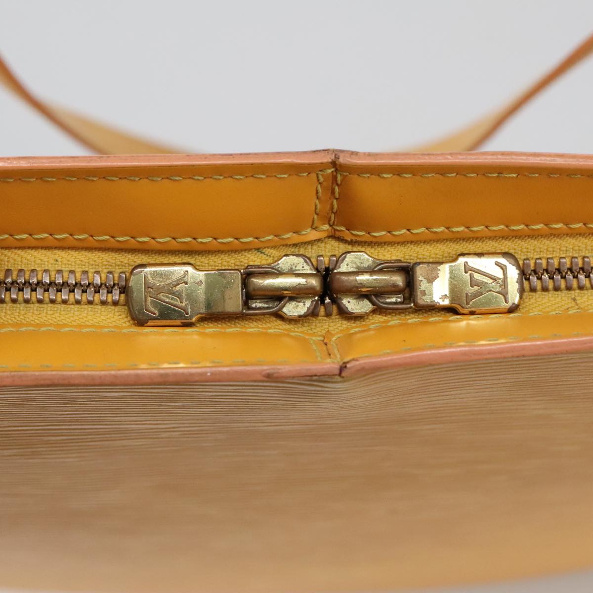 Louis Vuitton Lussac Yellow Leather Shoulder Bag