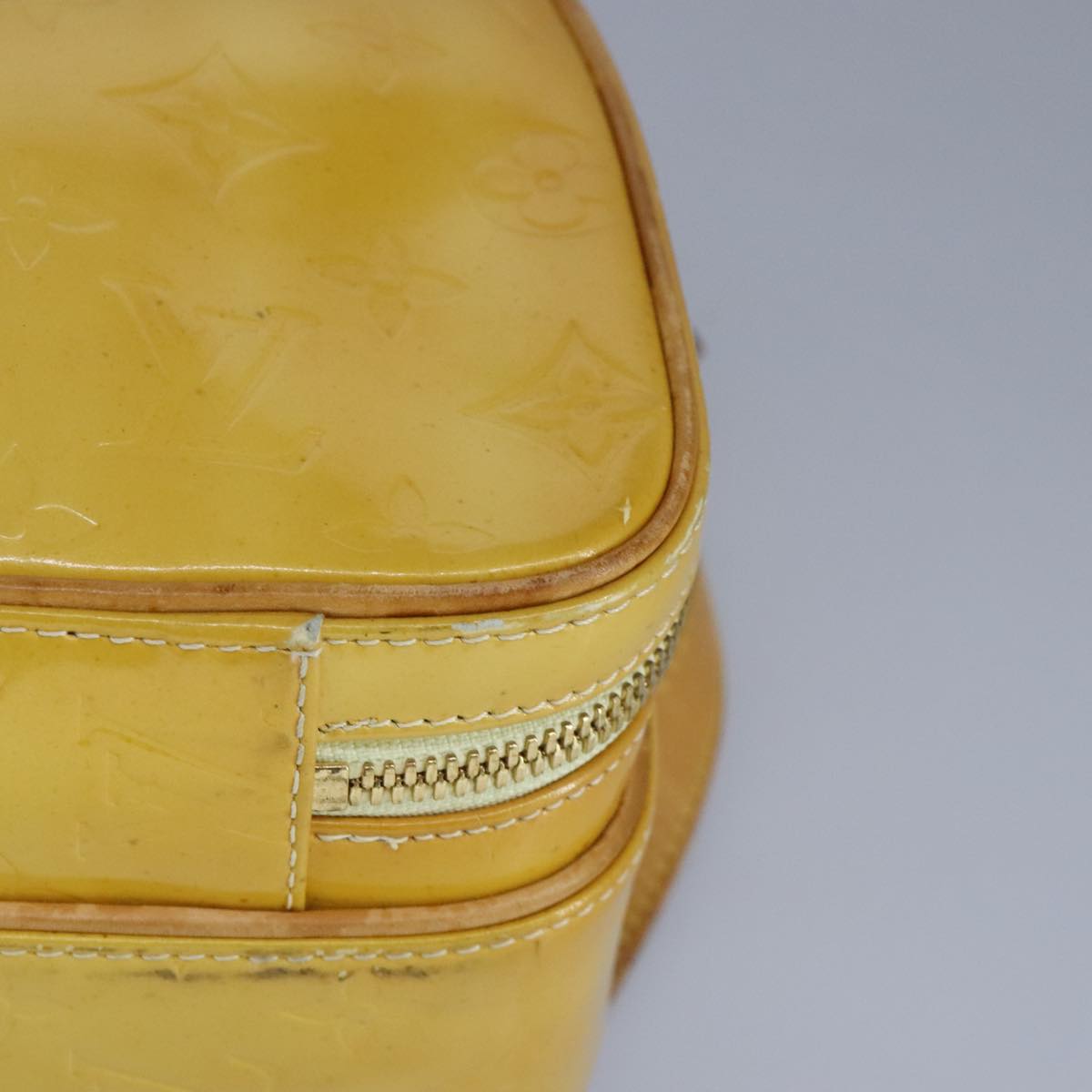 Louis Vuitton Murray Yellow Patent Leather Backpack Bag