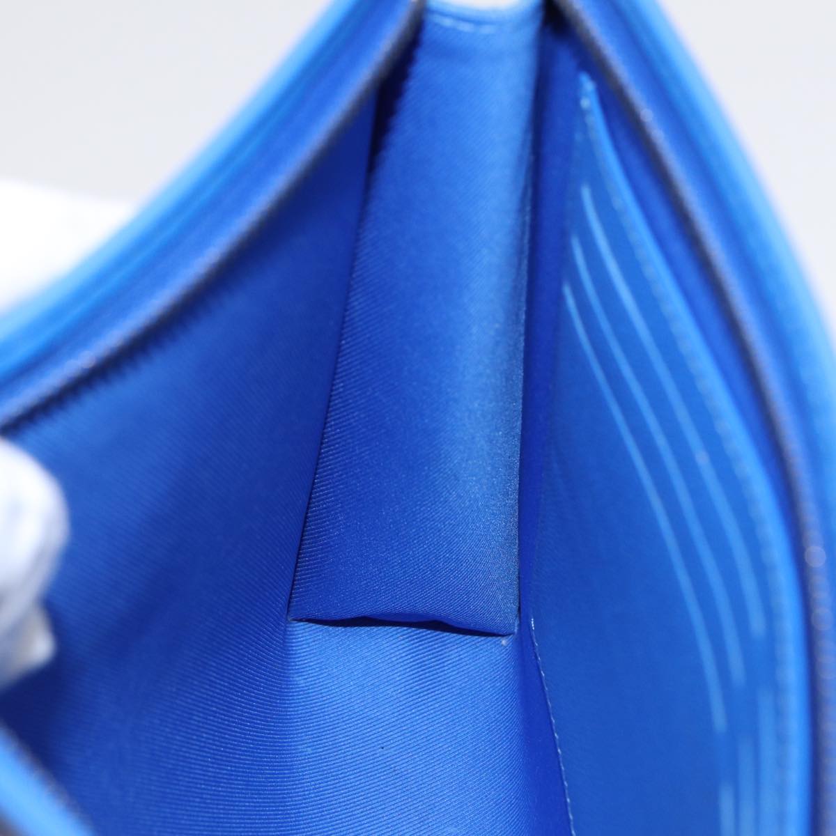 Louis Vuitton Pochette Voyage Blue Cloth Clutch Bag