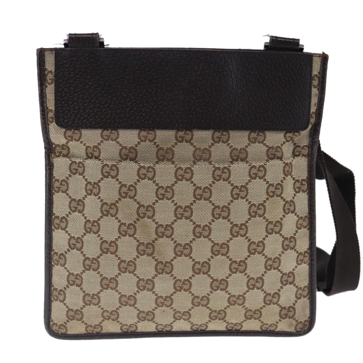 Gucci Gg Canvas Brown Canvas Shoulder Bag