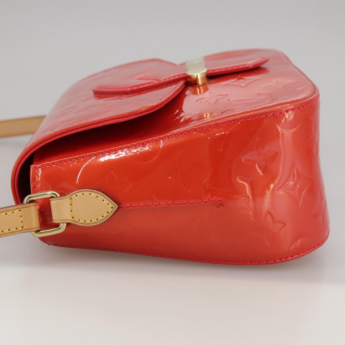 Louis Vuitton Bellflower Red Patent Leather Shoulder Bag