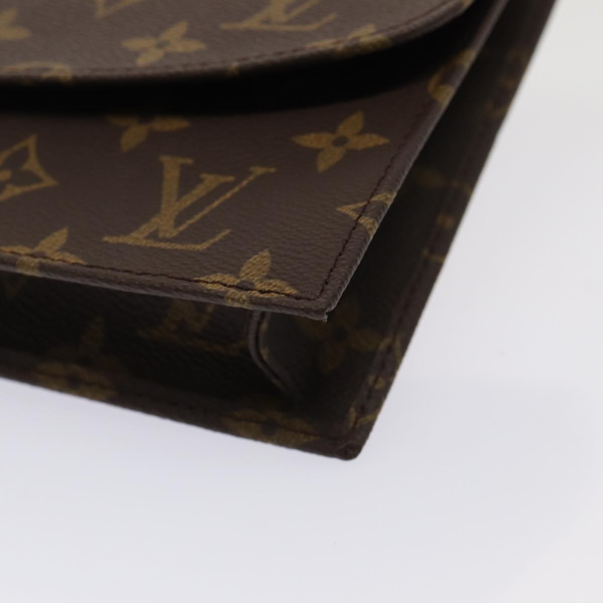 Louis Vuitton Pochette Rabat Brown Canvas Clutch Bag