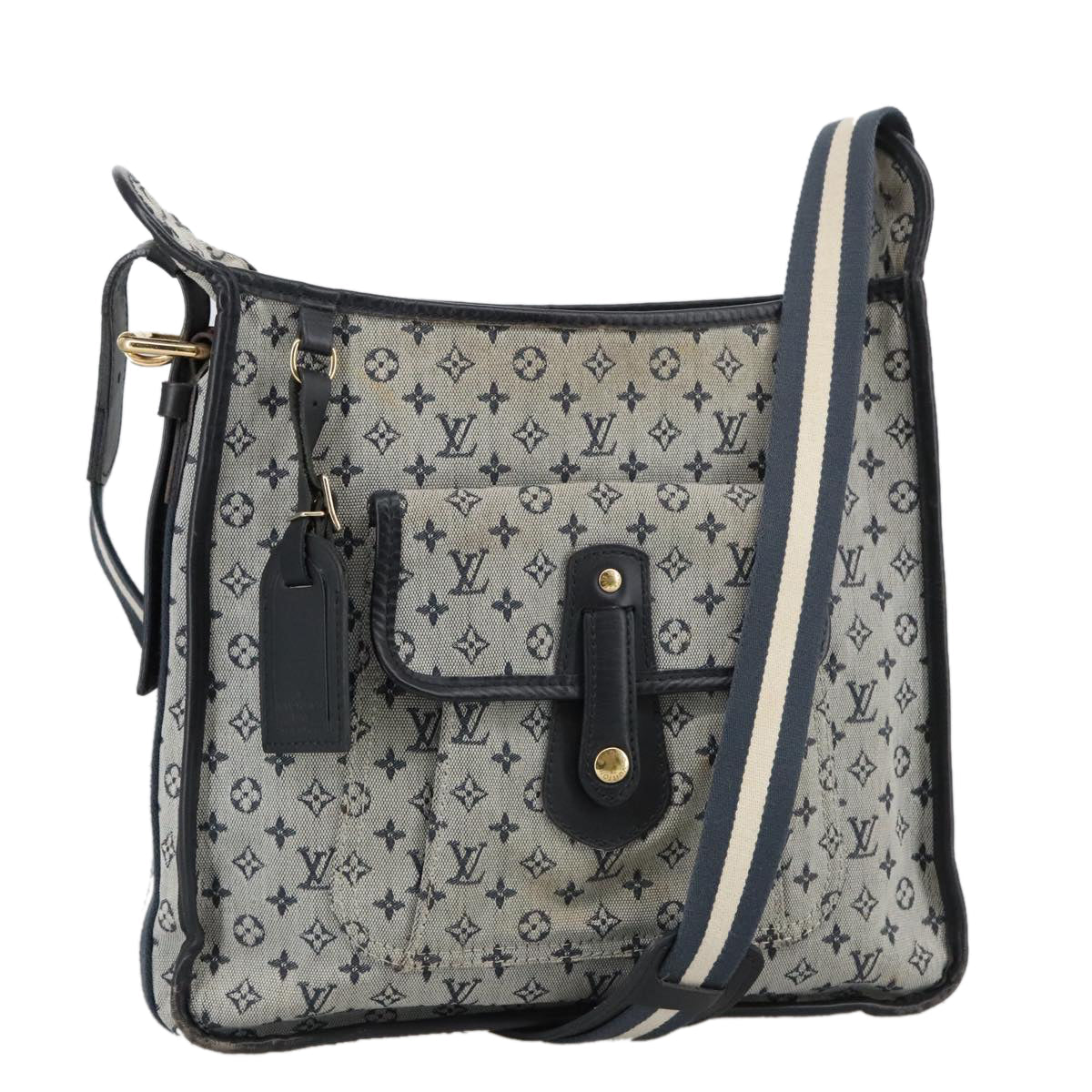 Louis Vuitton Mary Kate Grey Canvas Shoulder Bag