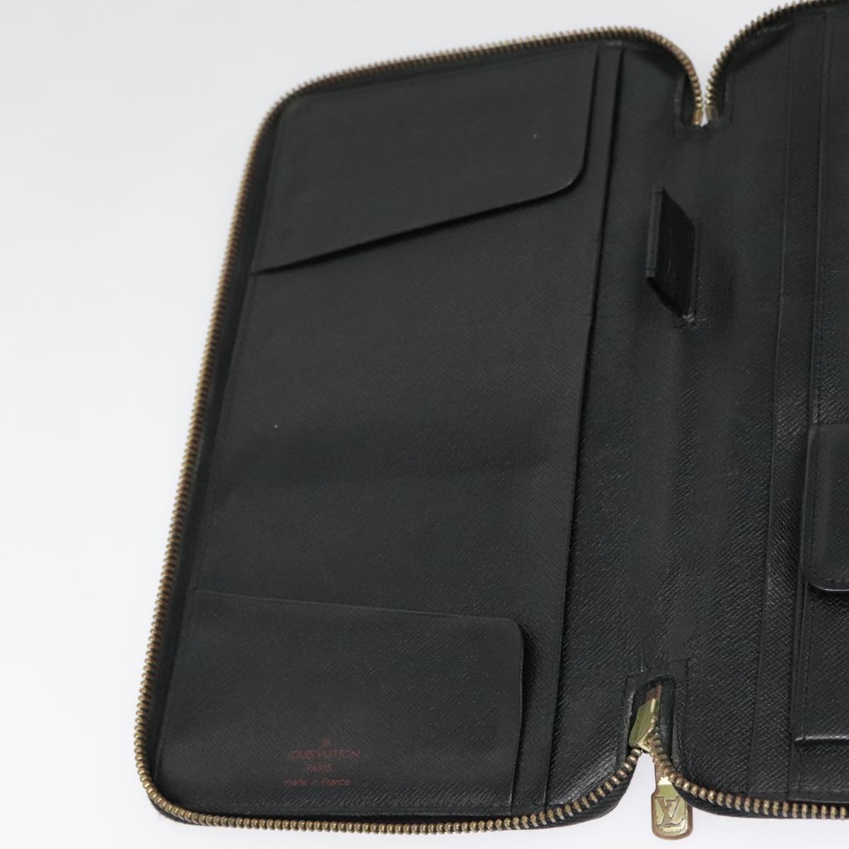 Louis Vuitton Zippy Wallet Black Leather Wallet