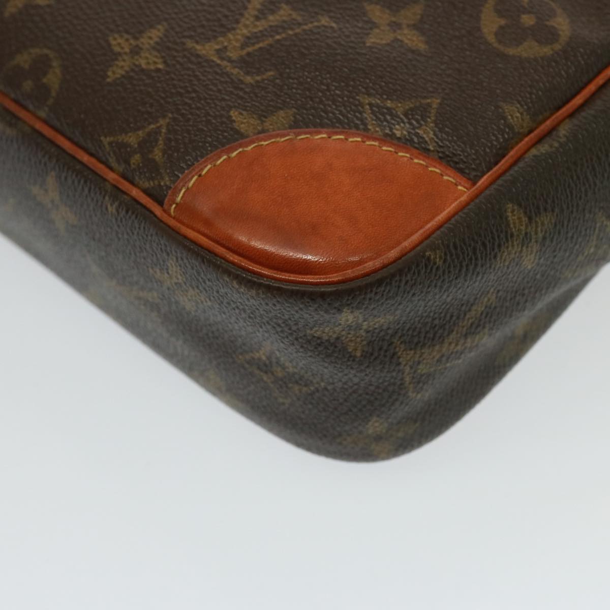 Louis Vuitton Compiegne 28 Brown Canvas Clutch Bag