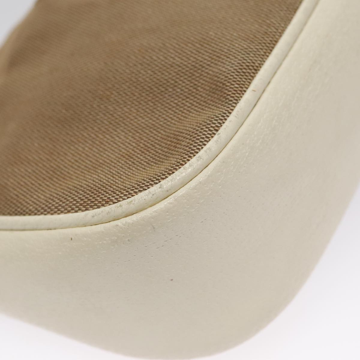 Gucci Bamboo Beige Canvas Shoulder Bag
