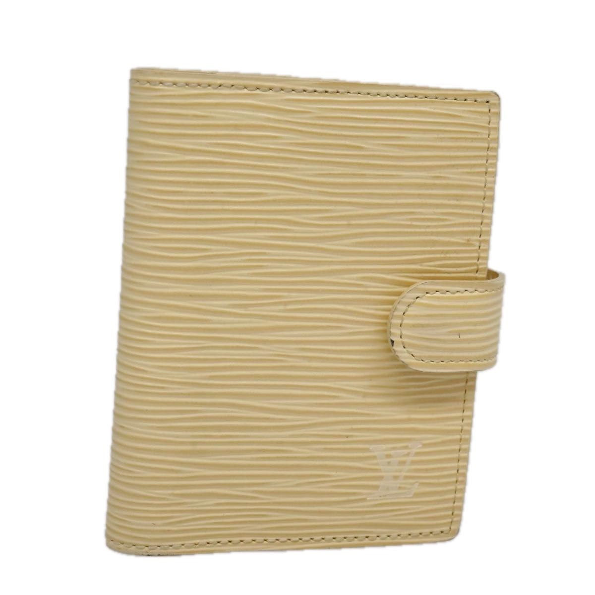 Louis Vuitton Agenda Cover Beige Leather Wallet