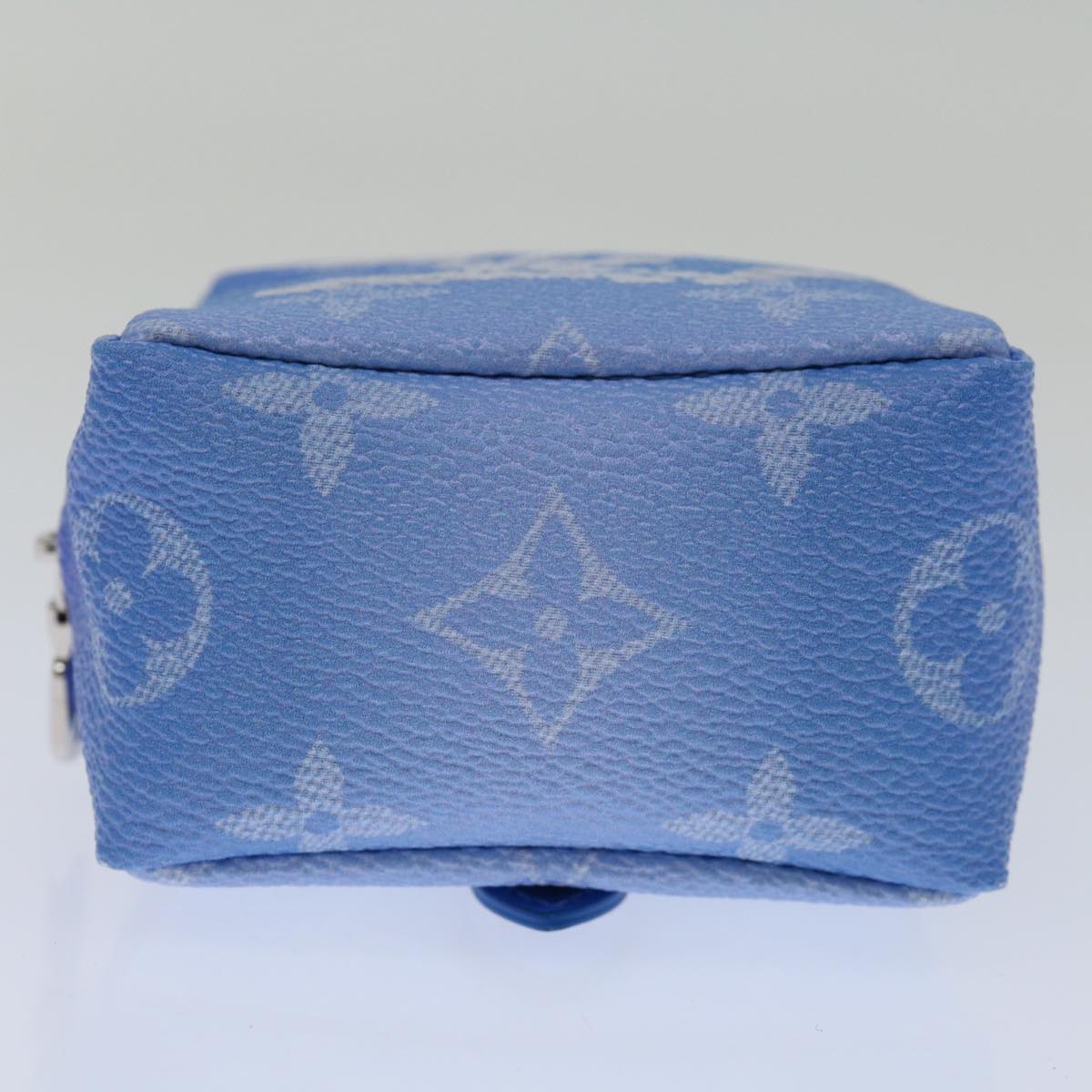 Louis Vuitton Blue Canvas Clutch Bag