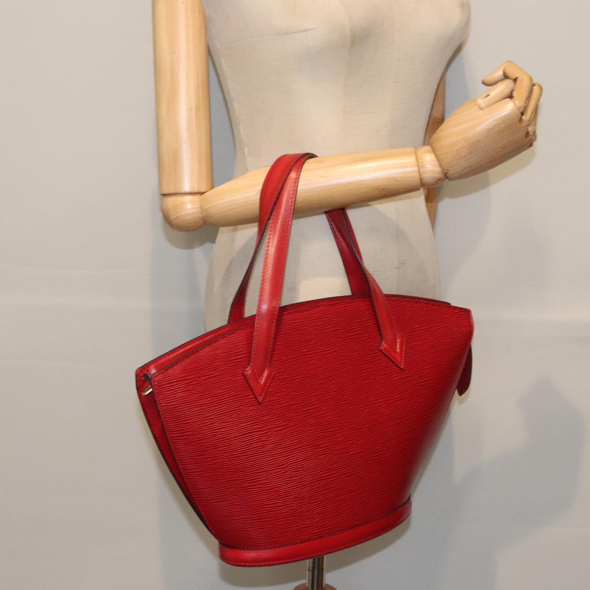 Louis Vuitton Saint Jacques Red Leather Handbag