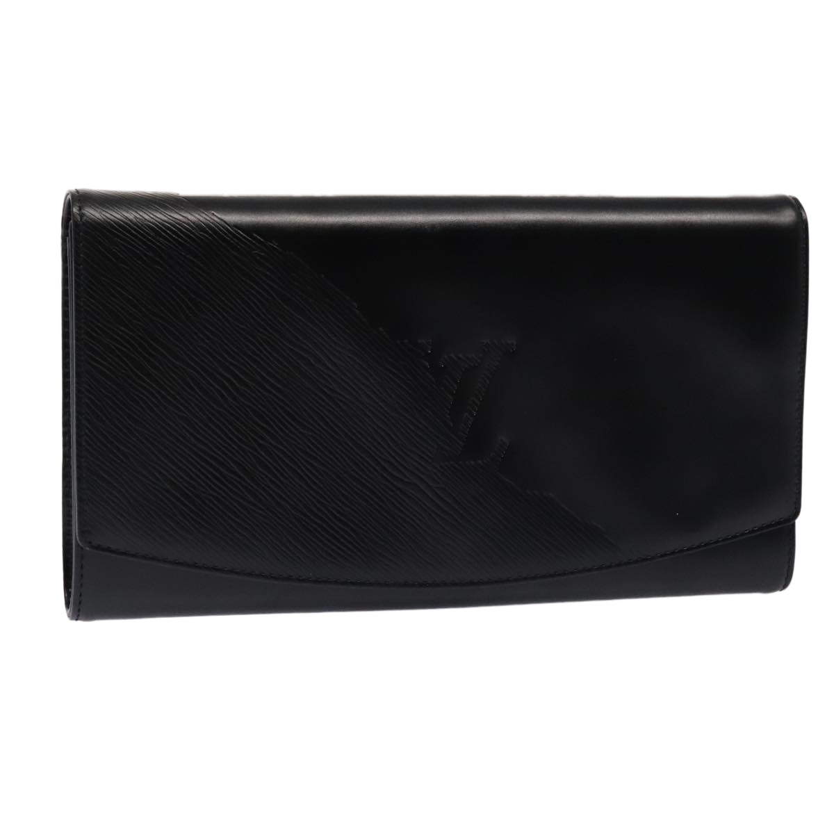 Louis Vuitton Aegean Black Leather Clutch Bag
