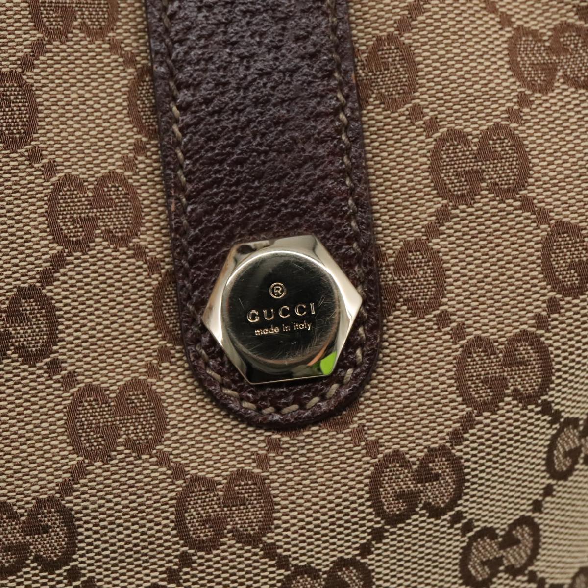 Gucci Brown Canvas Tote Bag