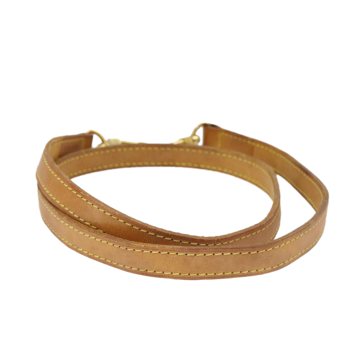 Louis Vuitton Shoulder Strap Beige Leather Bag Jewelry