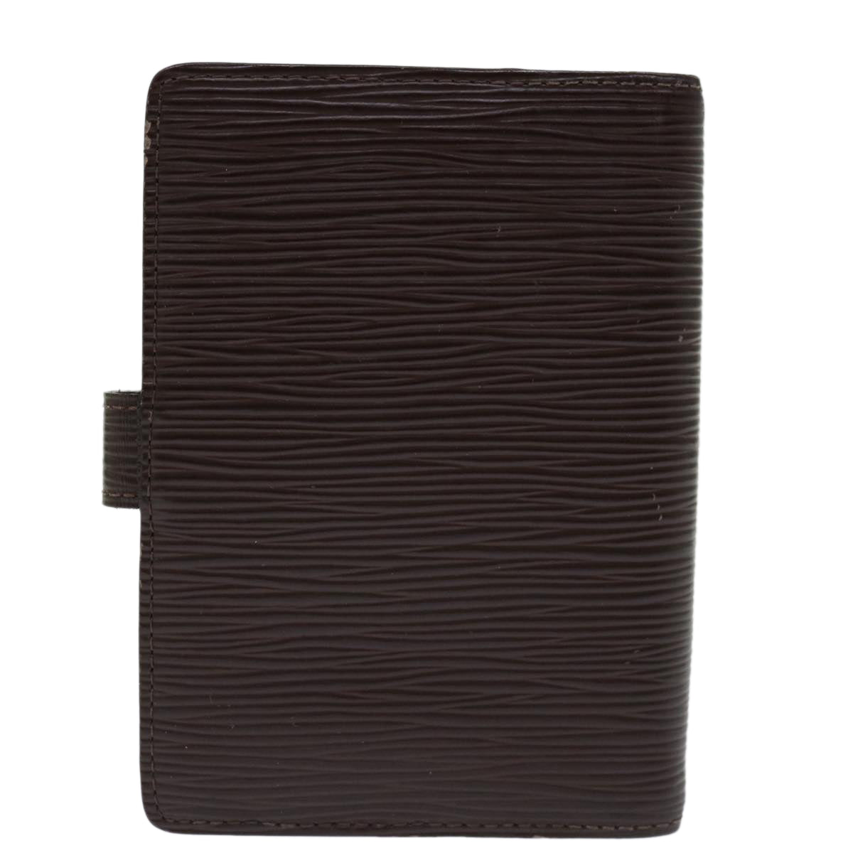 Louis Vuitton Agenda Cover Black Leather Wallet