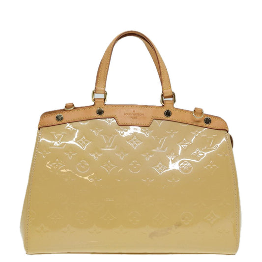Louis Vuitton Blair Beige Patent Leather Handbag