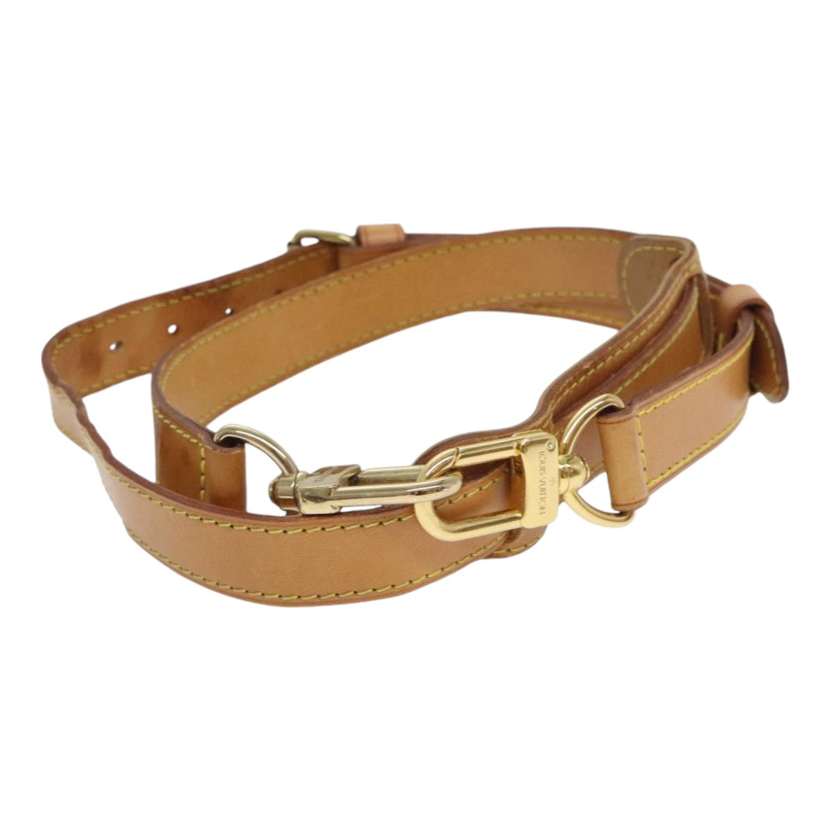 Louis Vuitton Bandoulière De Sac Beige Leather Bag Jewelry
