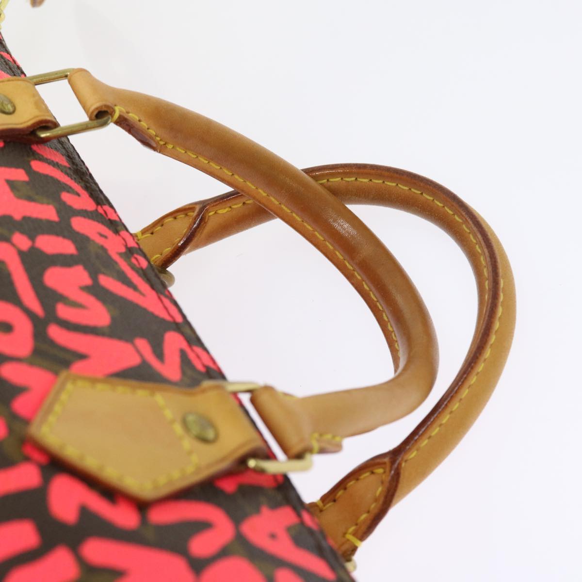 Louis Vuitton Speedy 30 Pink Canvas Handbag