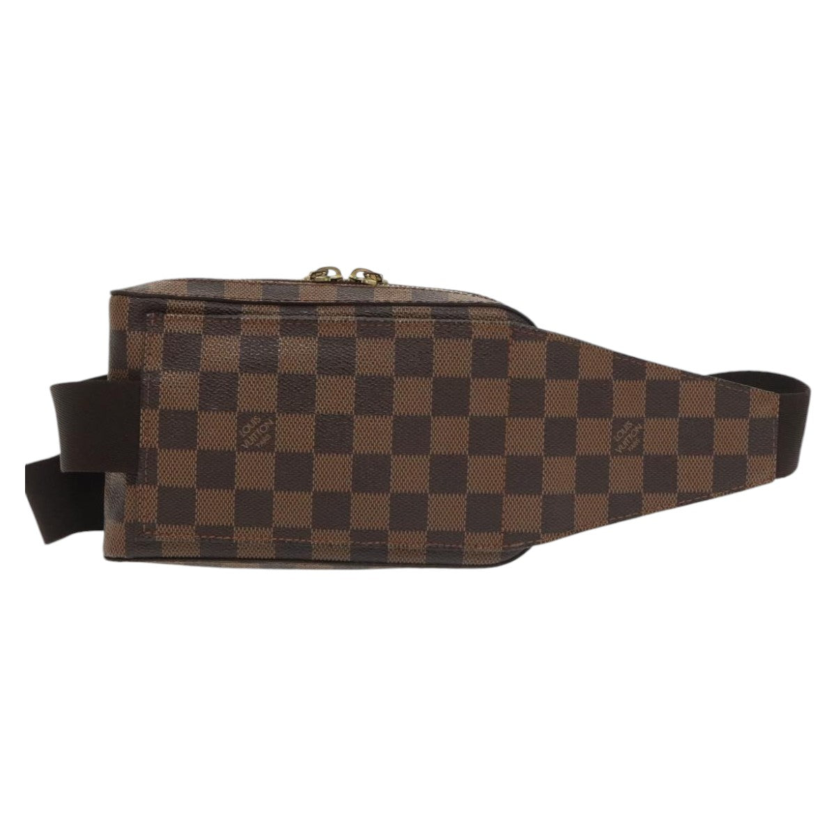 Louis Vuitton Geronimos Brown Canvas Shoulder Bag