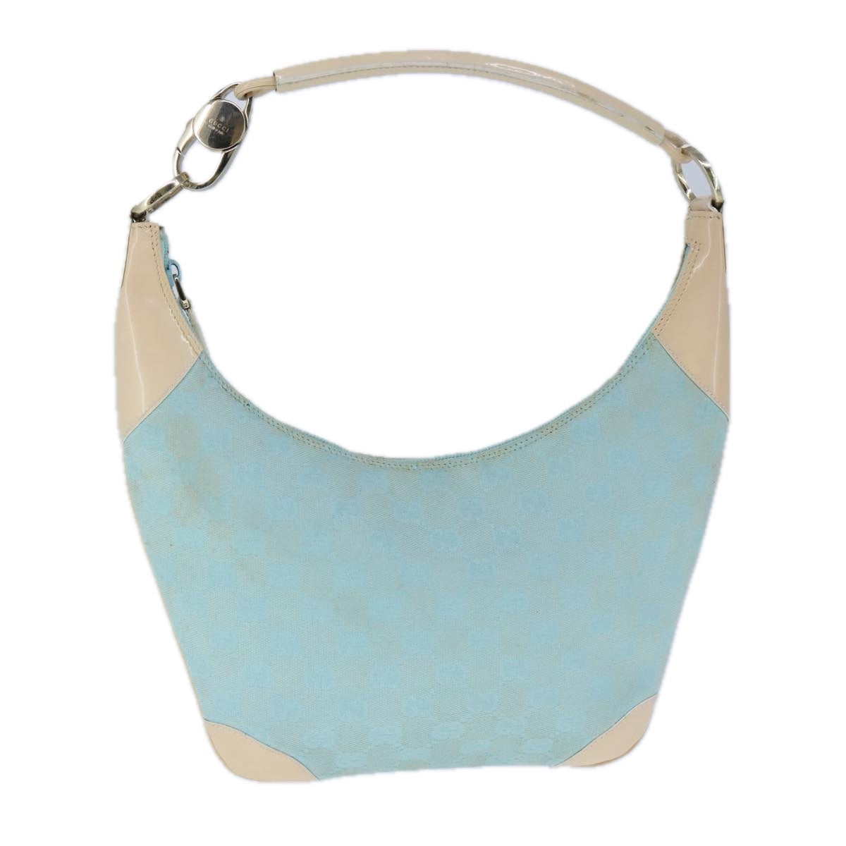 Gucci Hobo Blue Canvas Shoulder Bag