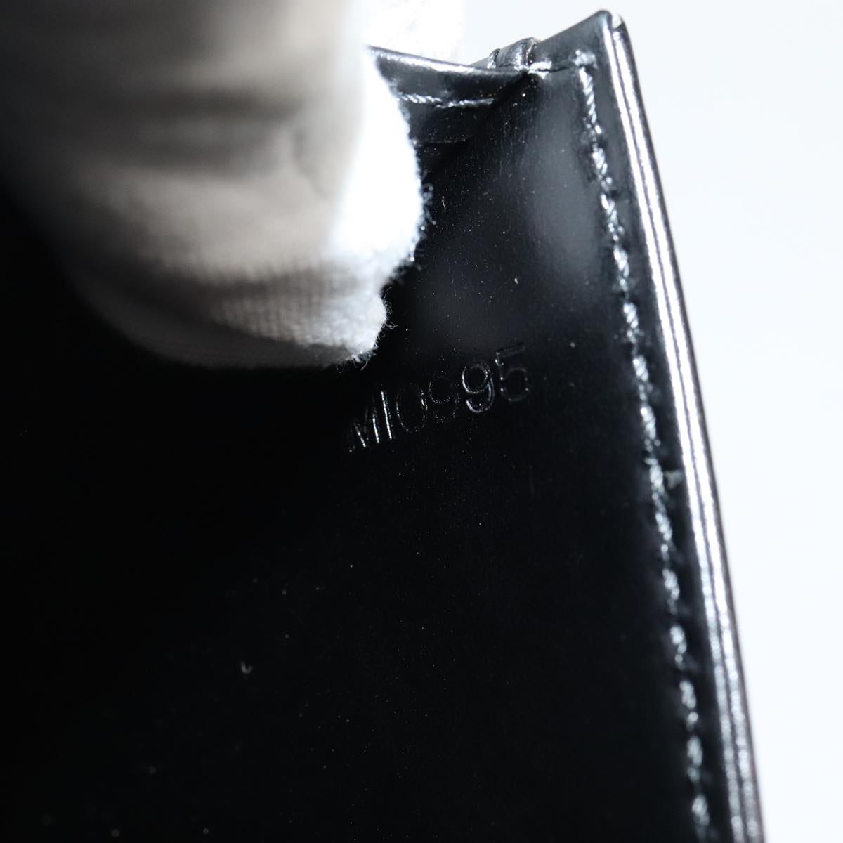 Louis Vuitton Aegean Black Leather Clutch Bag