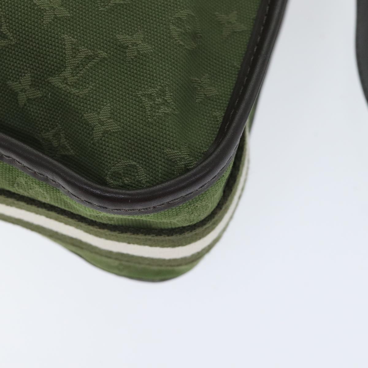 Louis Vuitton Mary Kate Green Canvas Shoulder Bag