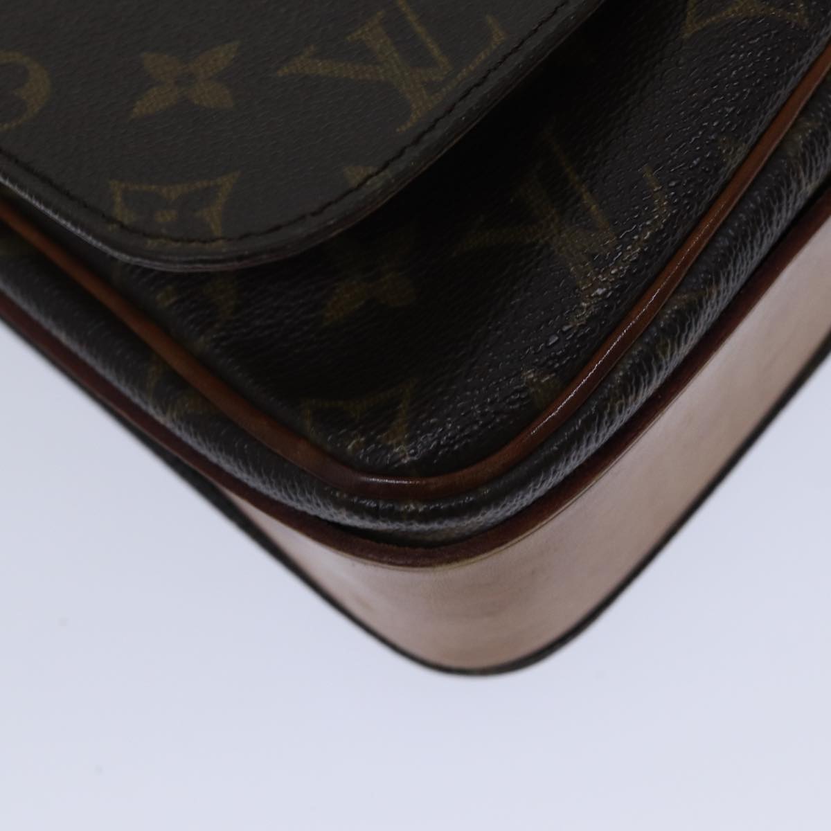 Louis Vuitton Cartouchière 26 Brown Canvas Shoulder Bag