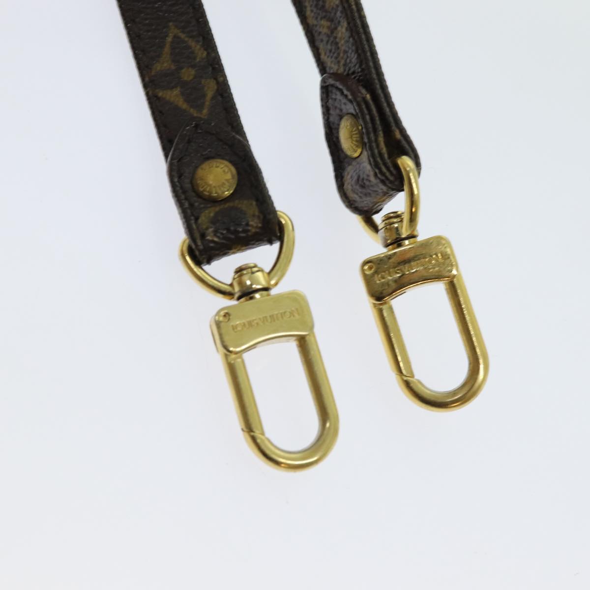 Louis Vuitton Shoulder Strap Brown Canvas Bag Jewelry