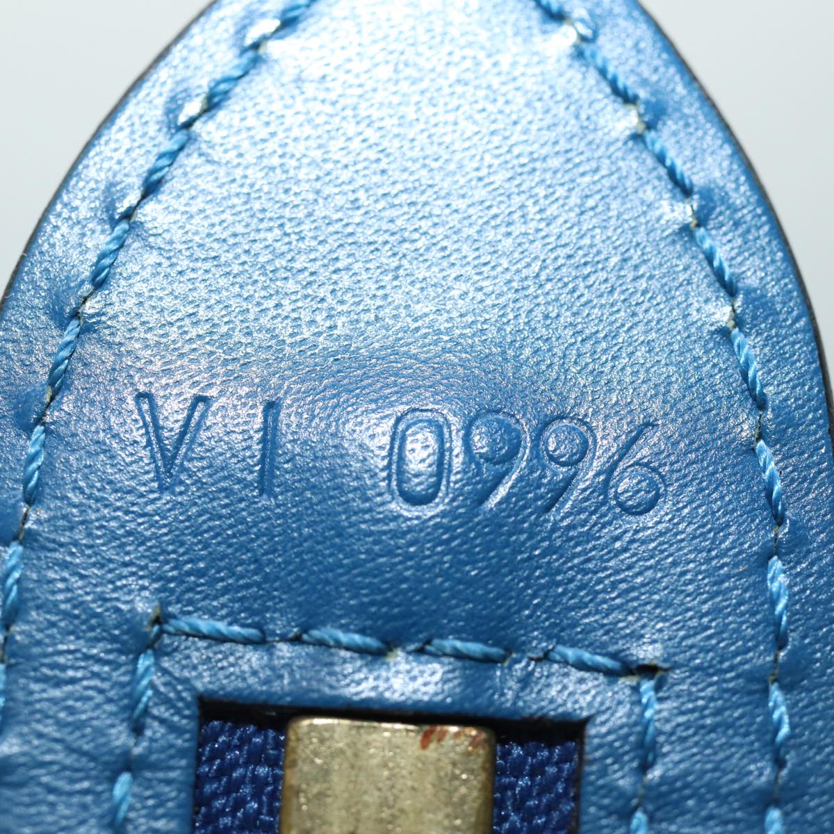 Louis Vuitton Saint Jacques Blue Leather Shoulder Bag