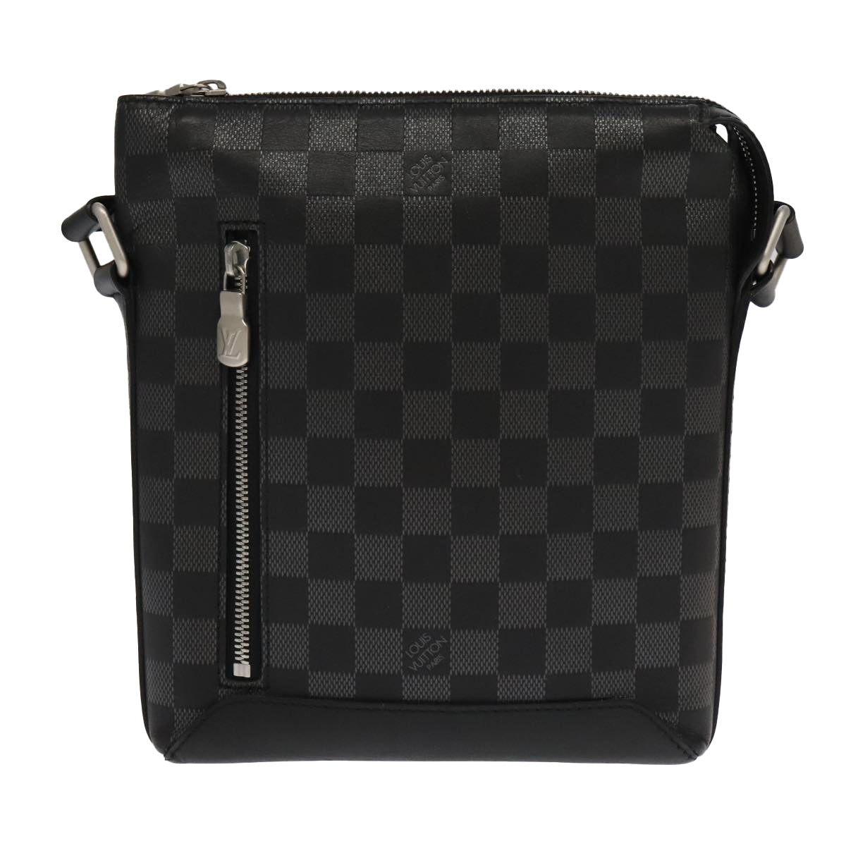 Louis Vuitton Discovery Black Leather Shoulder Bag