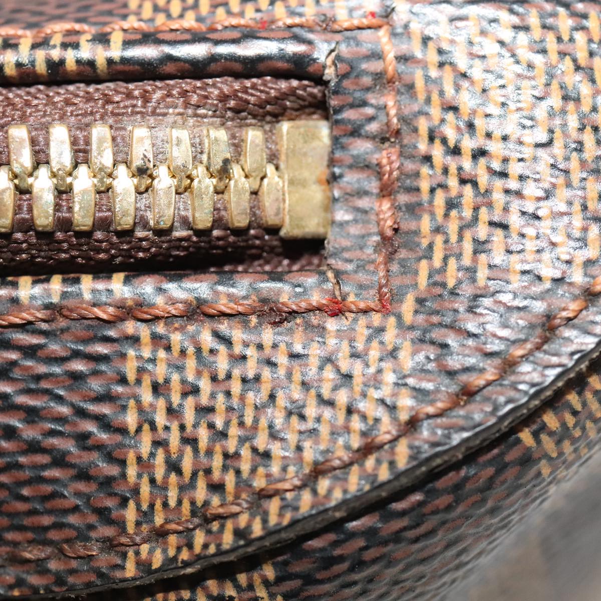 Louis Vuitton Geronimos Brown Canvas Shoulder Bag