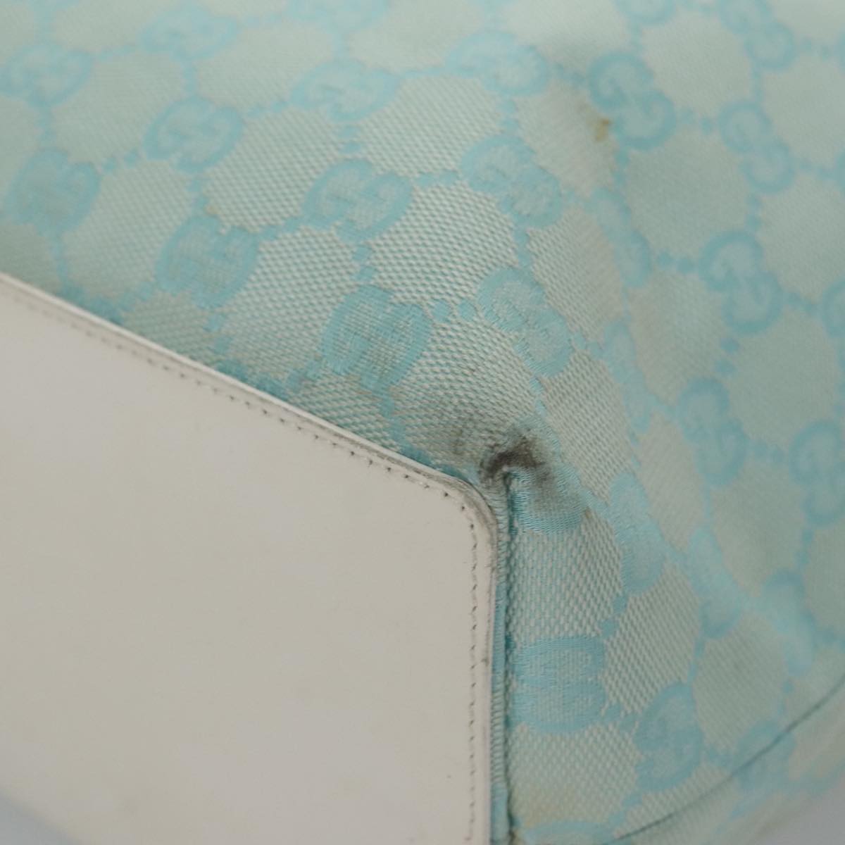 Gucci Gg Canvas Blue Canvas Tote Bag