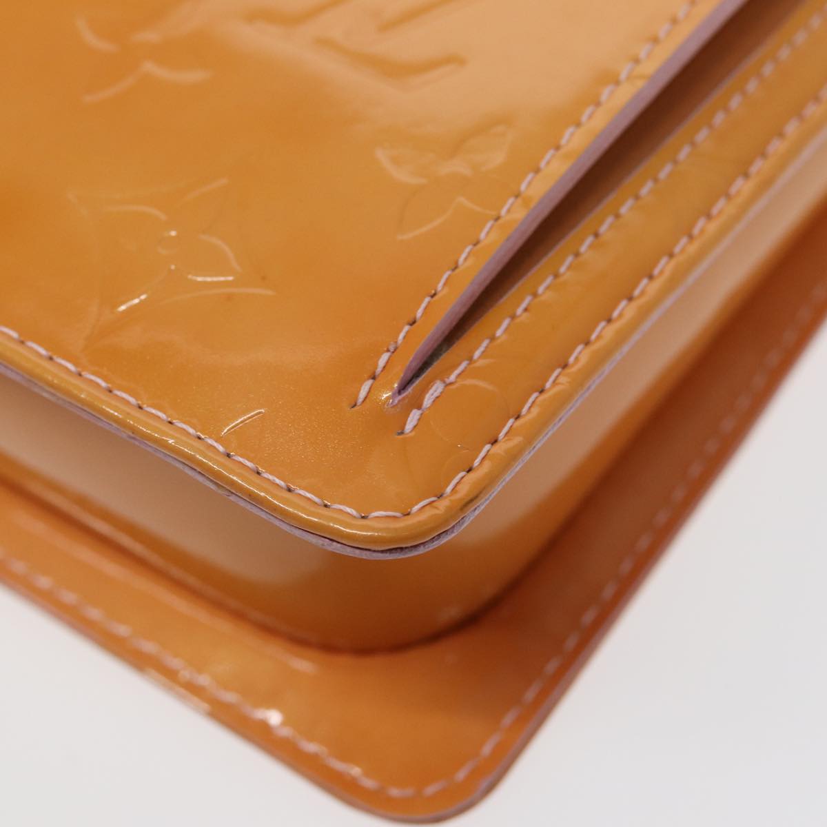 Louis Vuitton Mott Beige Patent Leather Shoulder Bag
