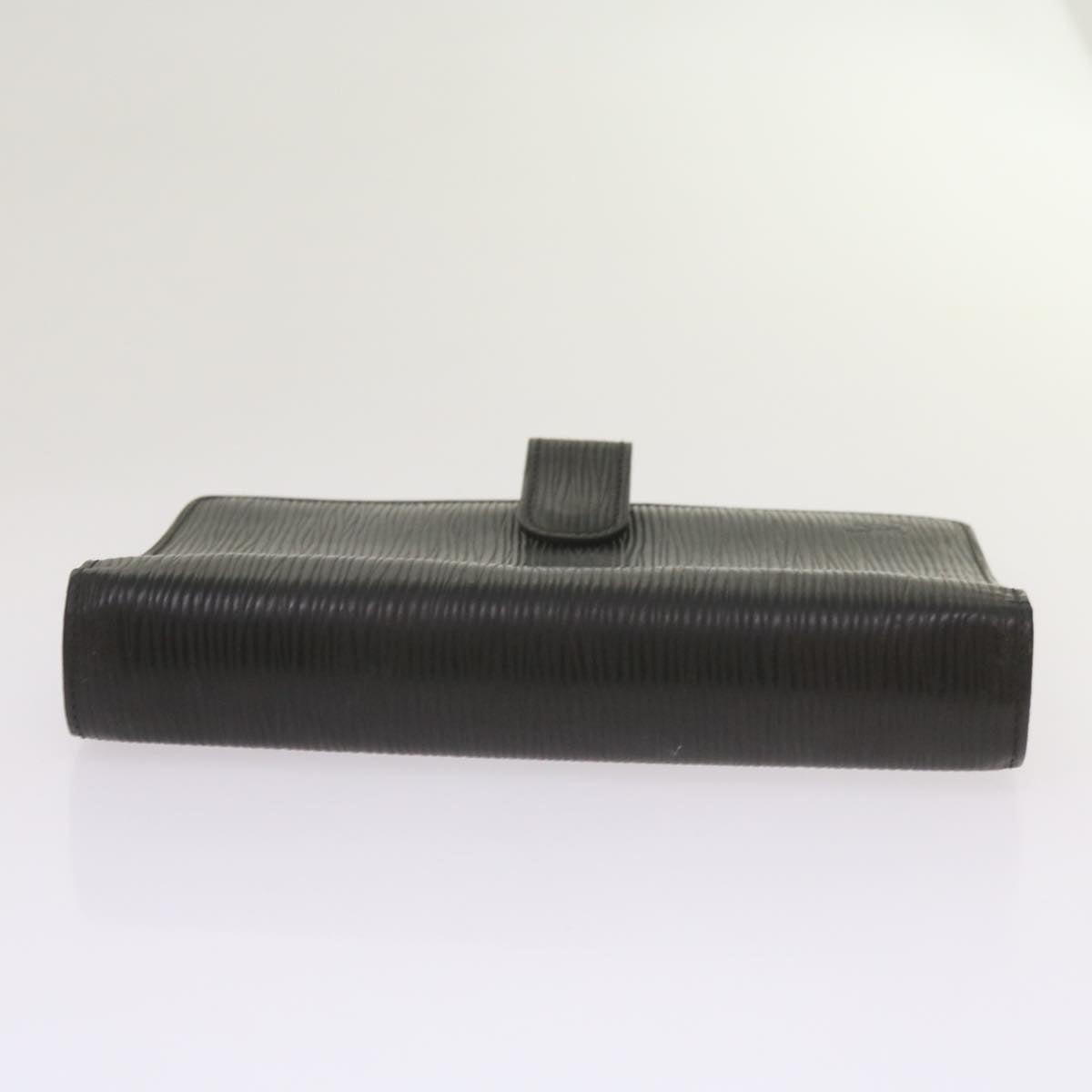 Louis Vuitton Agenda Mm Black Leather Wallet