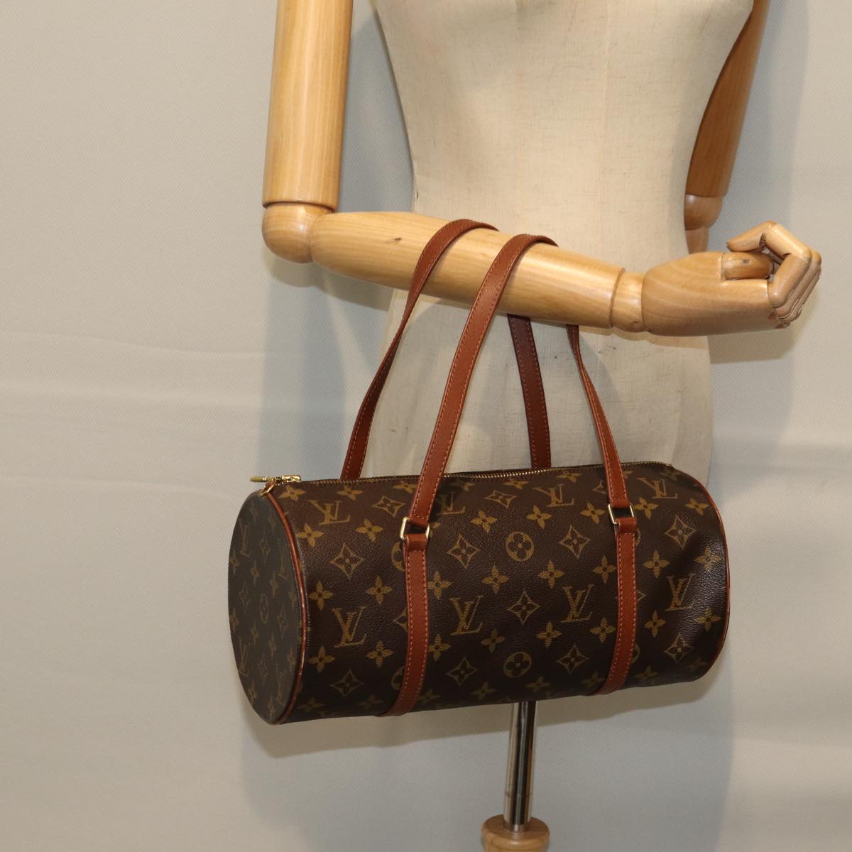 Louis Vuitton Papillon 30 Brown Canvas Handbag