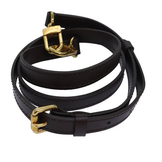 Louis Vuitton Shoulder Strap Brown Leather Bag Jewelry ()