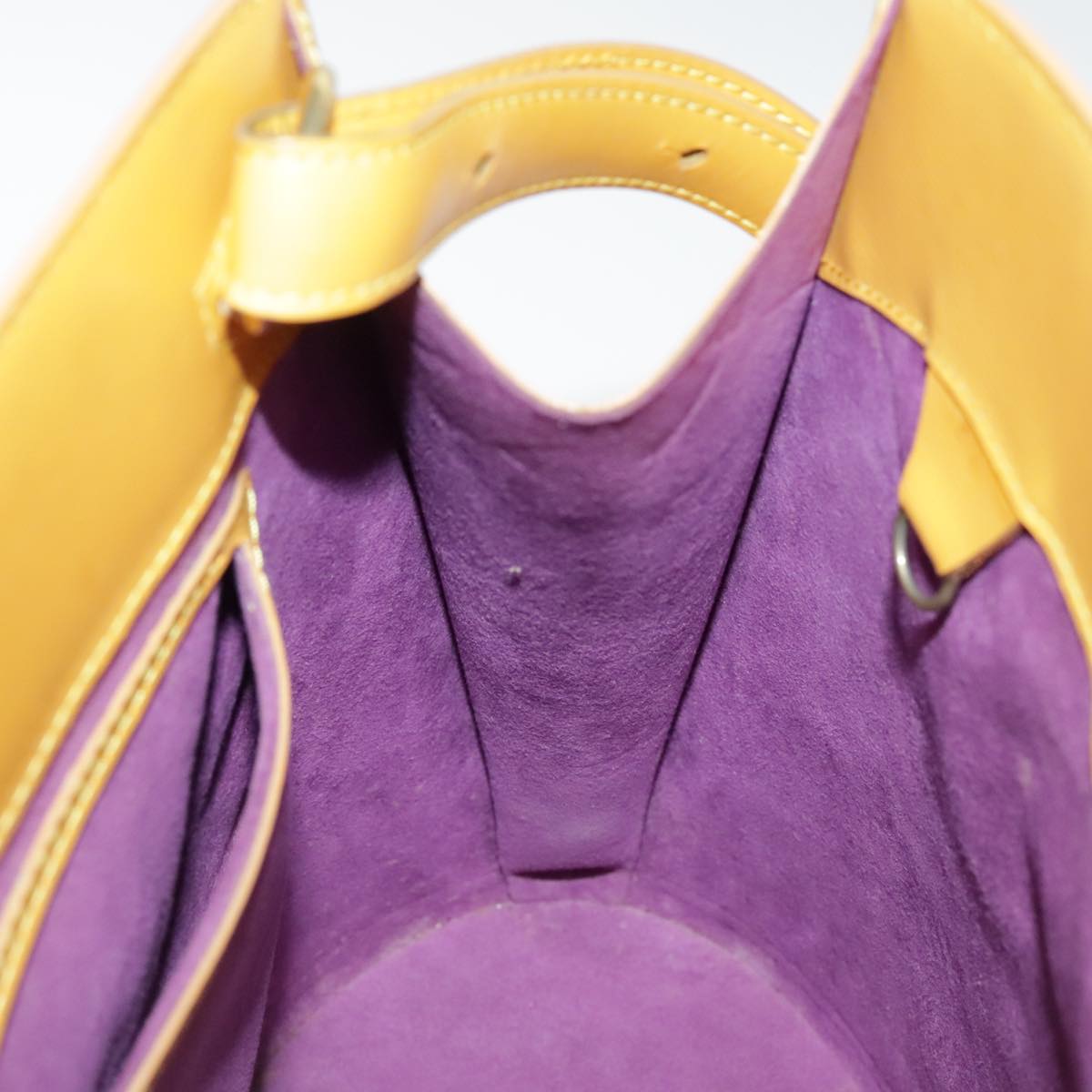 Louis Vuitton Cluny Yellow Leather Shoulder Bag