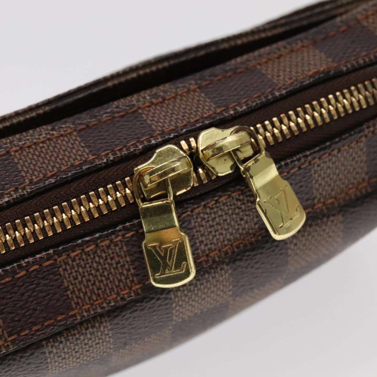 Louis Vuitton Geronimos Brown Canvas Shoulder Bag