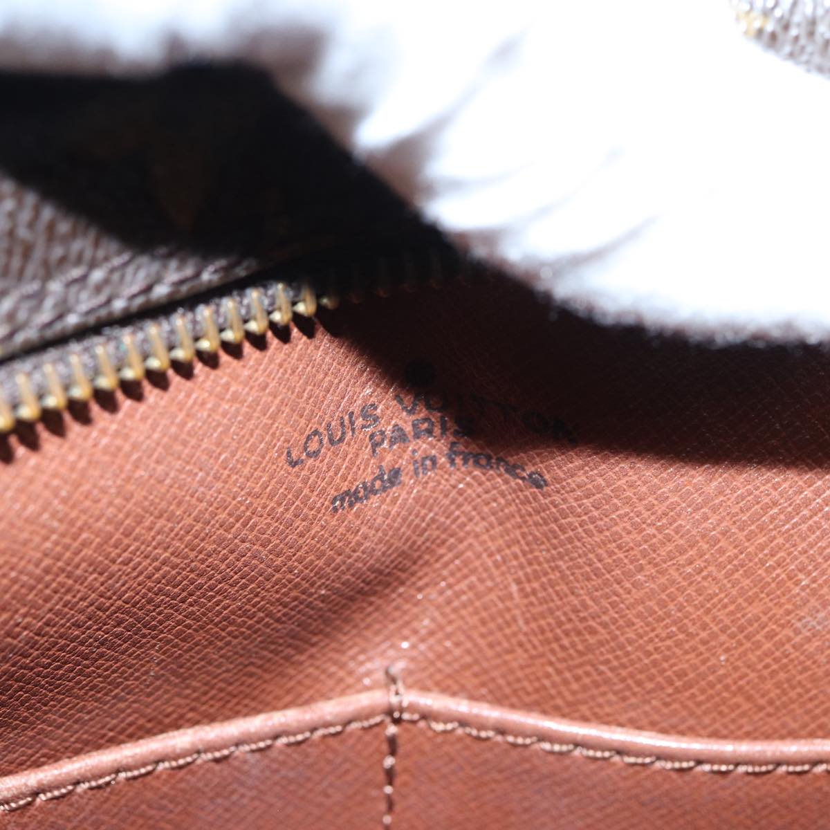 Louis Vuitton Compiegne 28 Brown Canvas Clutch Bag
