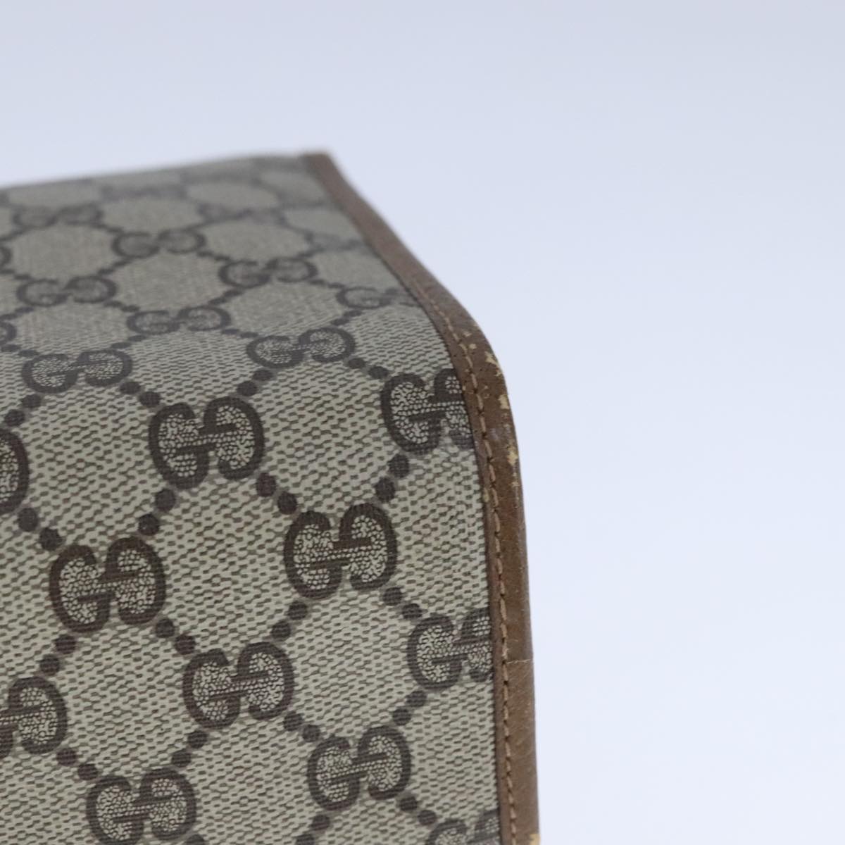 Gucci Sherry Beige Canvas Clutch Bag