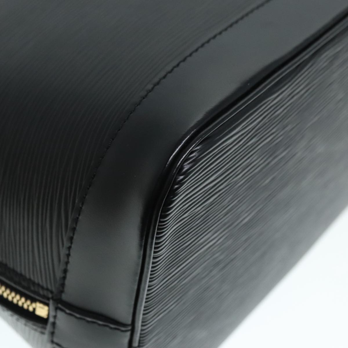 Louis Vuitton Alma Black Leather Handbag