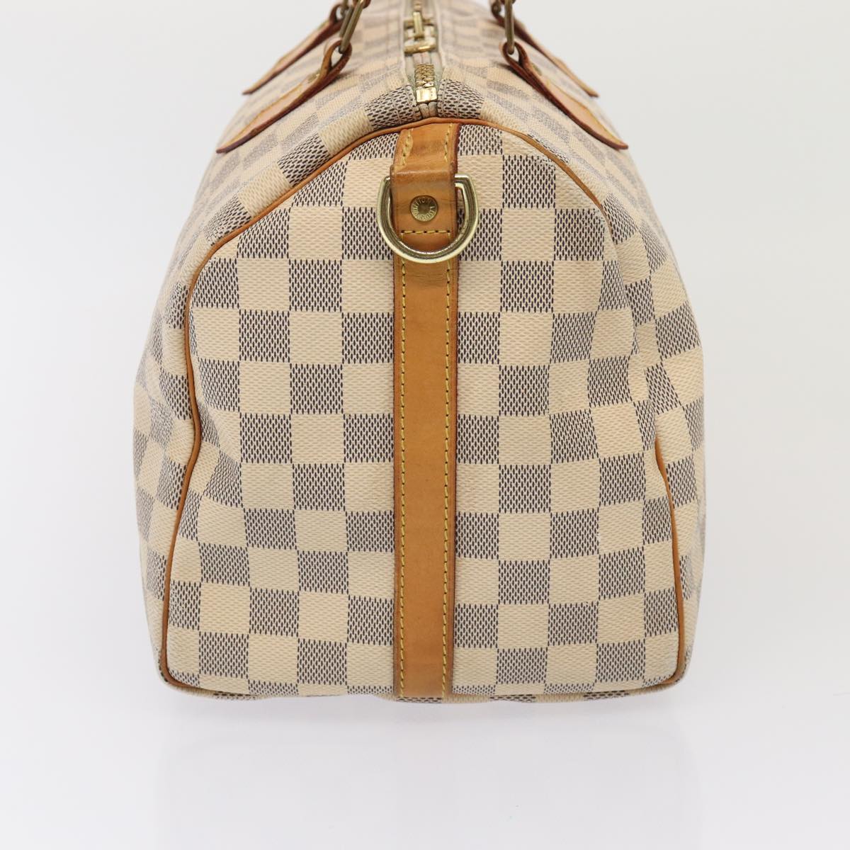 Louis Vuitton Speedy Bandoulière 30 White Canvas Handbag