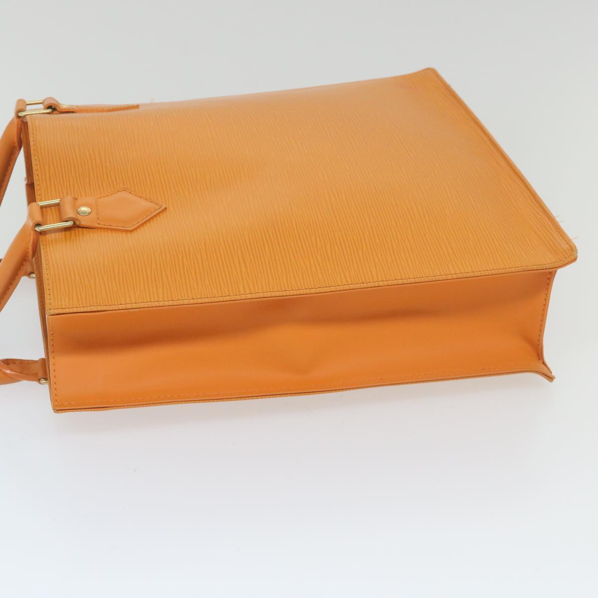 Louis Vuitton Sac Plat Orange Leather Handbag