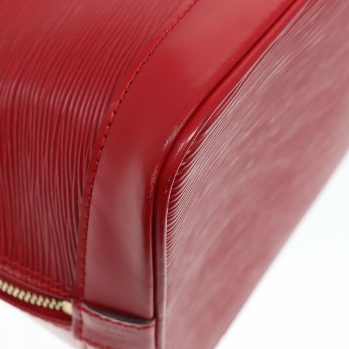 Louis Vuitton Alma Red Leather Handbag