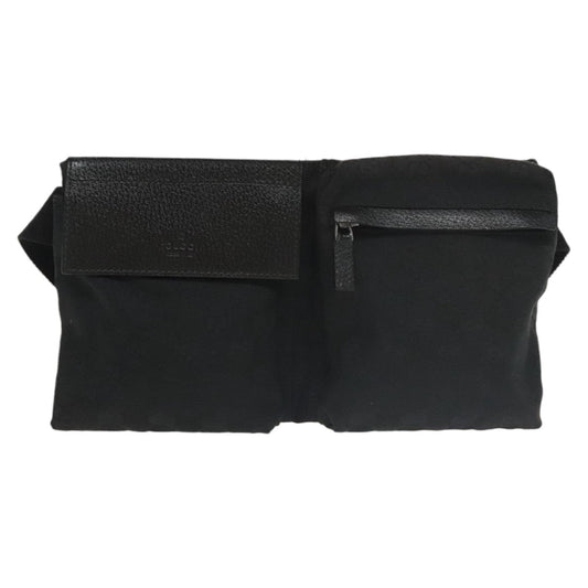 Gucci Black Canvas Shoulder Bag ()