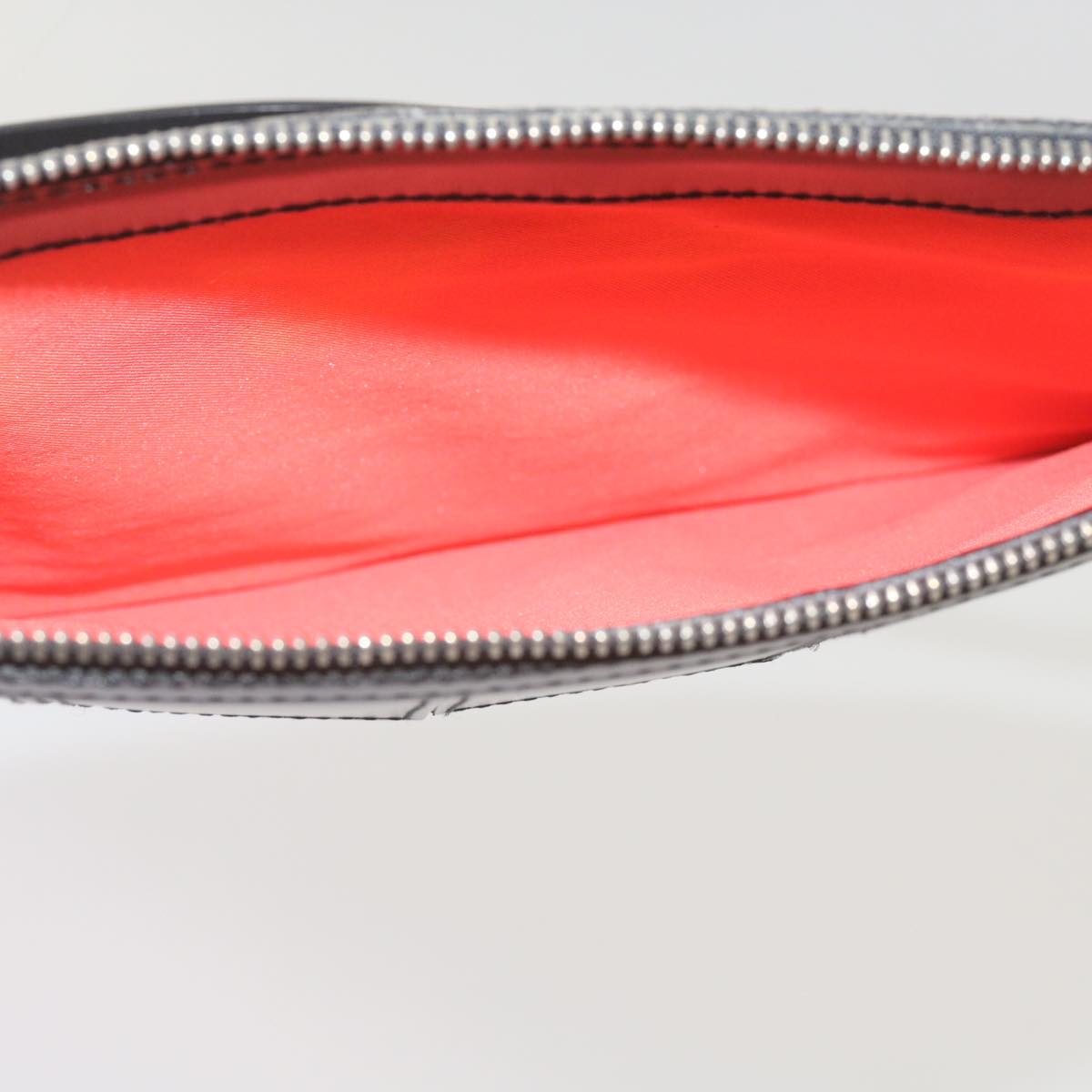 Louis Vuitton Delmonico Black Leather Clutch Bag