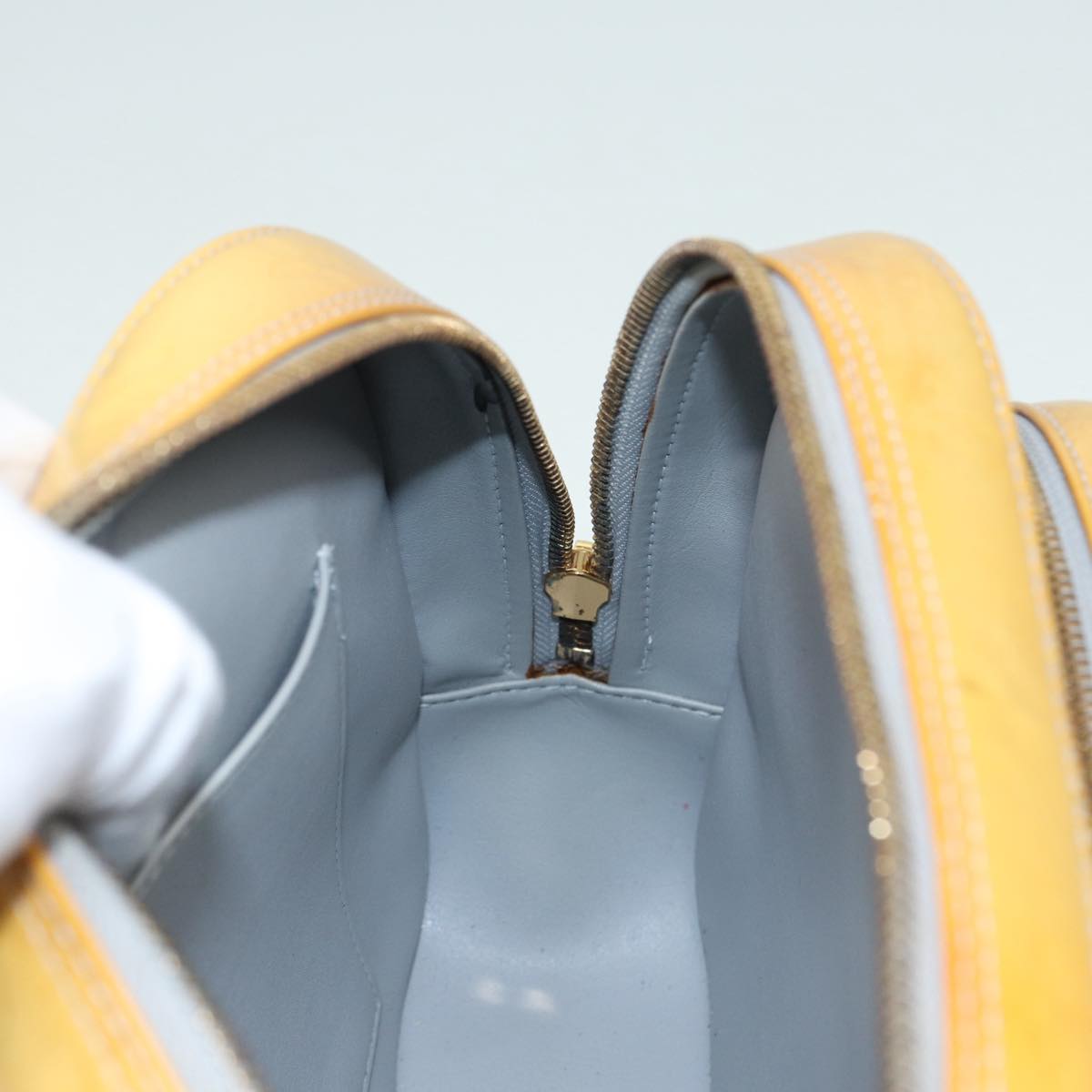 Louis Vuitton Marly Yellow Patent Leather Backpack Bag