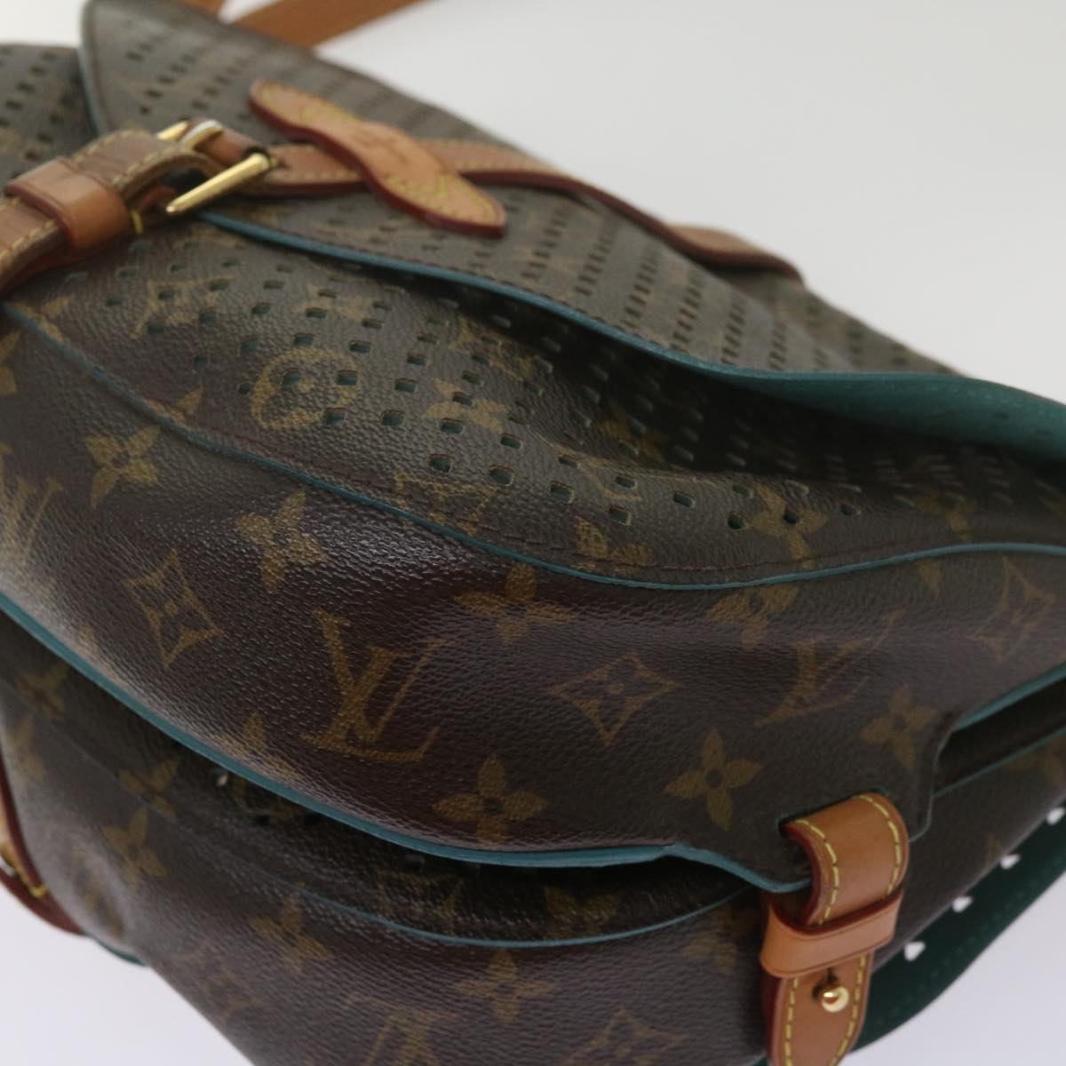 Louis Vuitton Brown Canvas Shoulder Bag