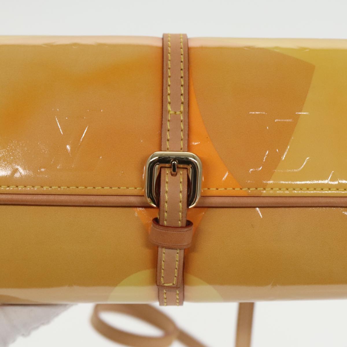 Louis Vuitton Fleur Yellow Patent Leather Shoulder Bag