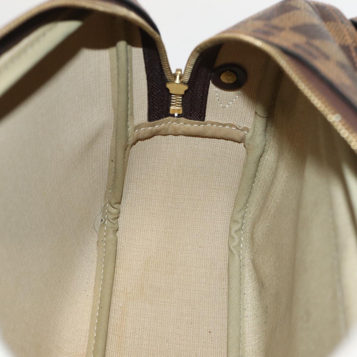 Louis Vuitton Reporter Brown Canvas Shoulder Bag