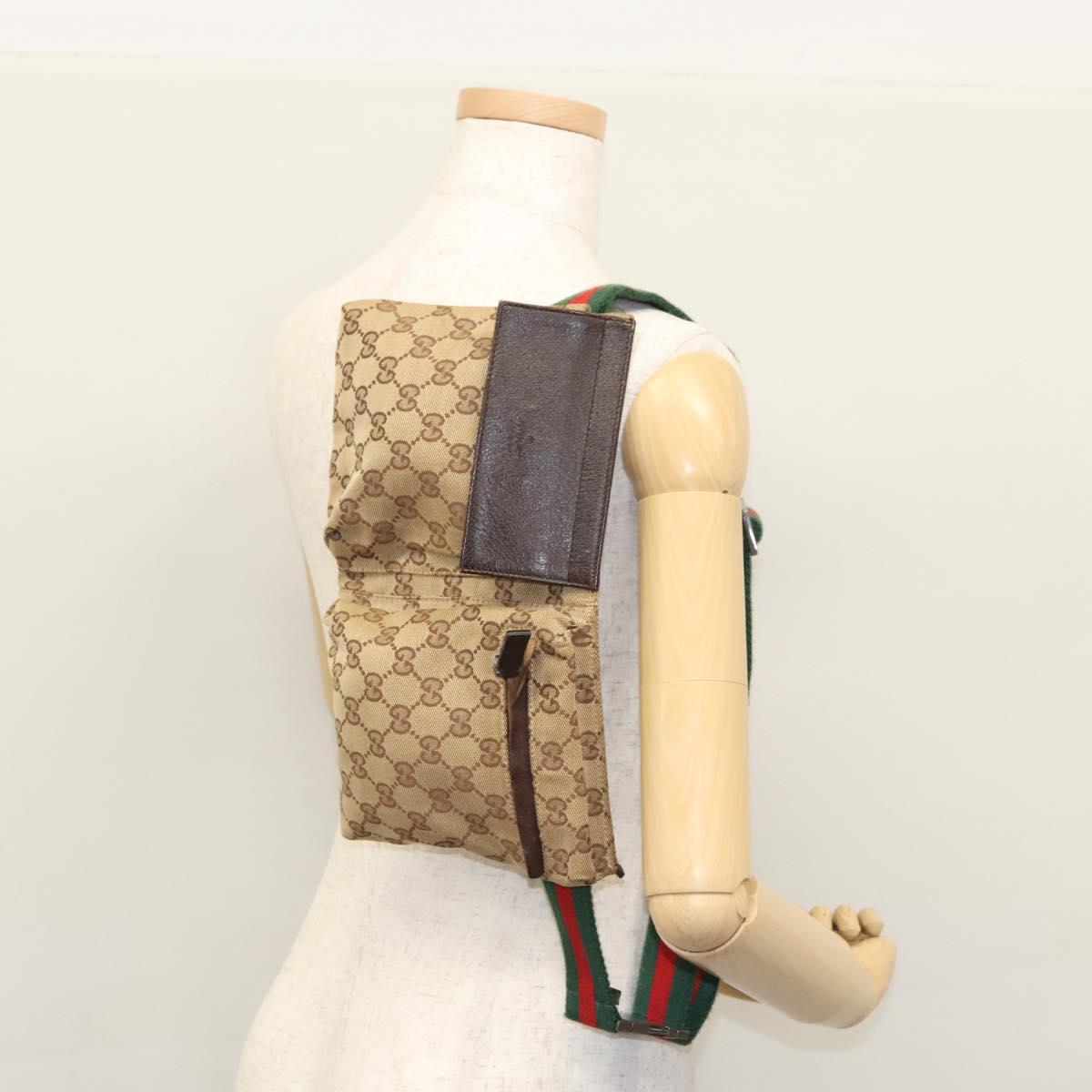Gucci Gg Canvas Beige Canvas Shoulder Bag